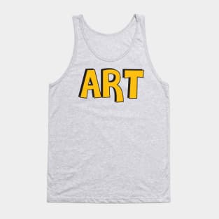 Film Crew On Set - Art - Gold Text - Front Tank Top